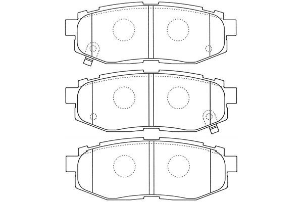 KAVO PARTS Комплект тормозных колодок, дисковый тормоз BP-8023